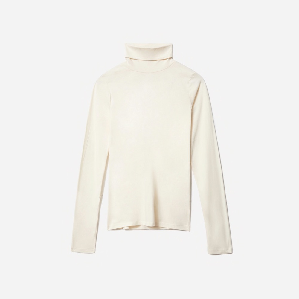 Organic Cotton Turtleneck - Canvas - XS NWT